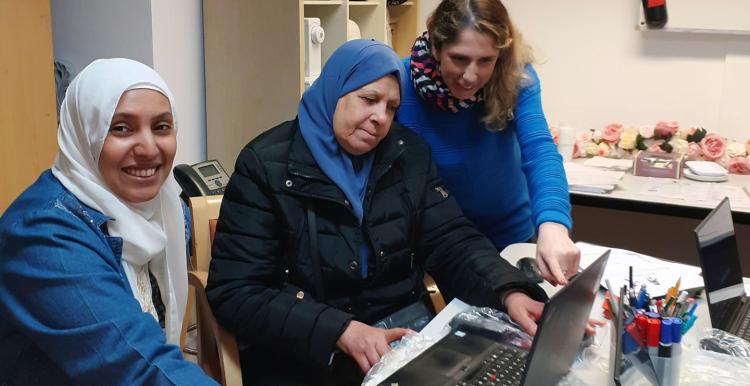 Gulum Sener, Our Digital Inclusion Manager, visits Jannaty Women's Social Society