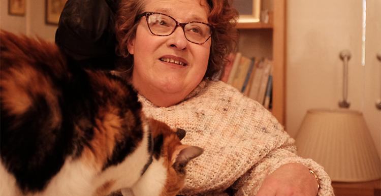 person who receives care in her own home