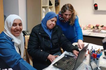 Gulum Sener, Our Digital Inclusion Manager, visits Jannaty Women's Social Society