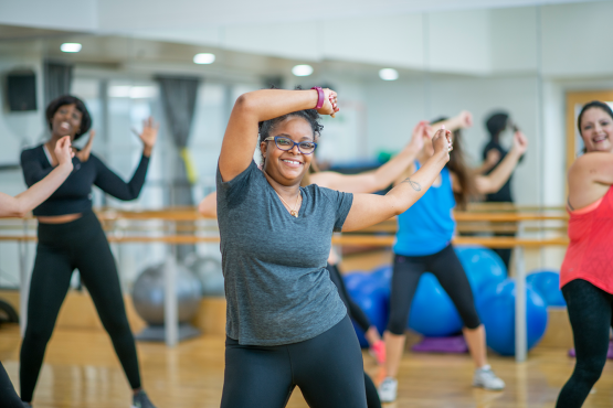 Exercise class at Cally Pool swimming pool. People join the class for reasons including weight loss and general fitness. Exercise class at Cally Pool swimming pool. People join the class for reasons including weight loss and general fitness.